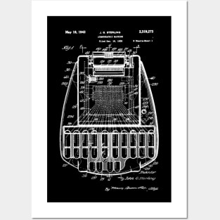 Stenographic Machine Patent Posters and Art